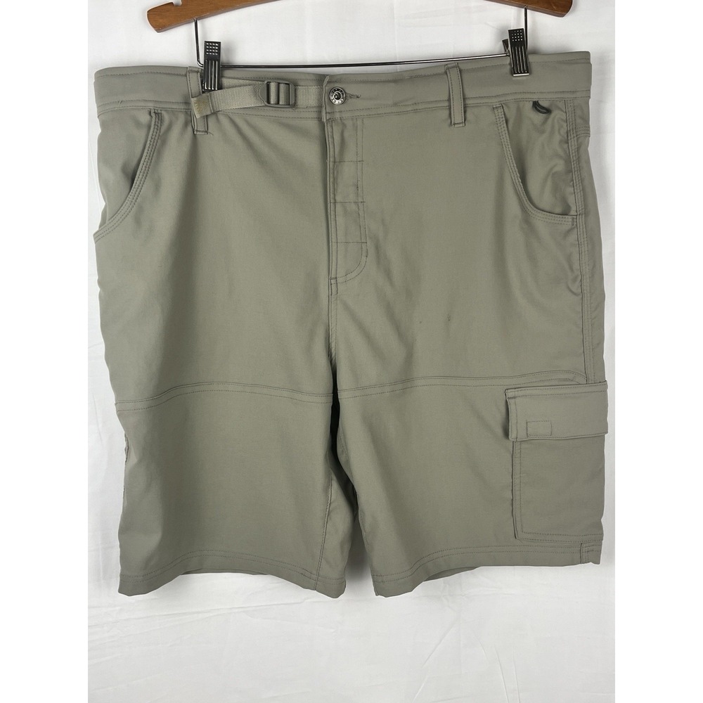 GERRY MEN'S VENTURE FLAT FRONT STRETCH CARGO SHORTS CANVAS SIZE 38